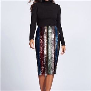 Gabriel Union New York & Co. Sequin Pencil Skirt
